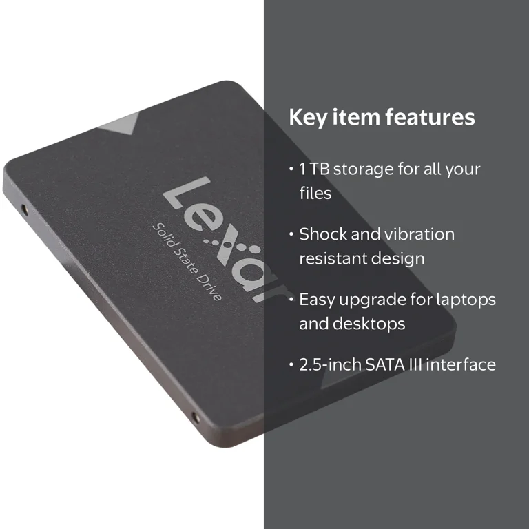 Lexar, SSD, LNS100-1TRBNA 1 TB, SATA III 6 GB/s for Performance
