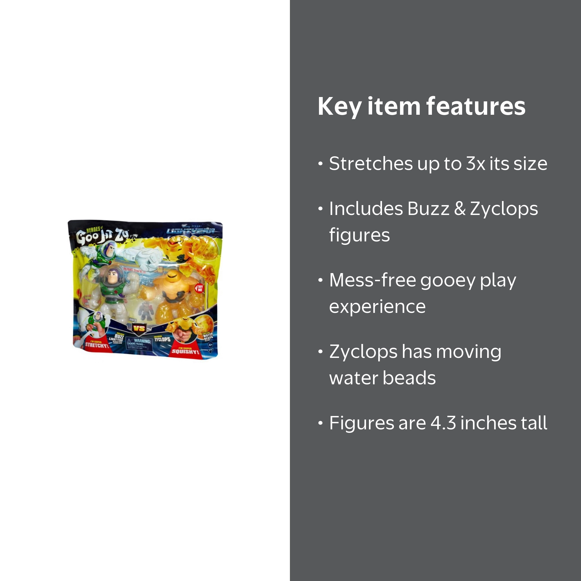 Disney, Heroes of Goo Jit Zu, Buzz vs Zyclops Hero Pack