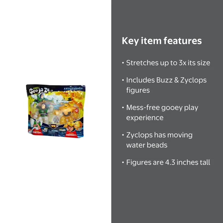 Disney, Heroes of Goo Jit Zu, Buzz vs Zyclops Hero Pack