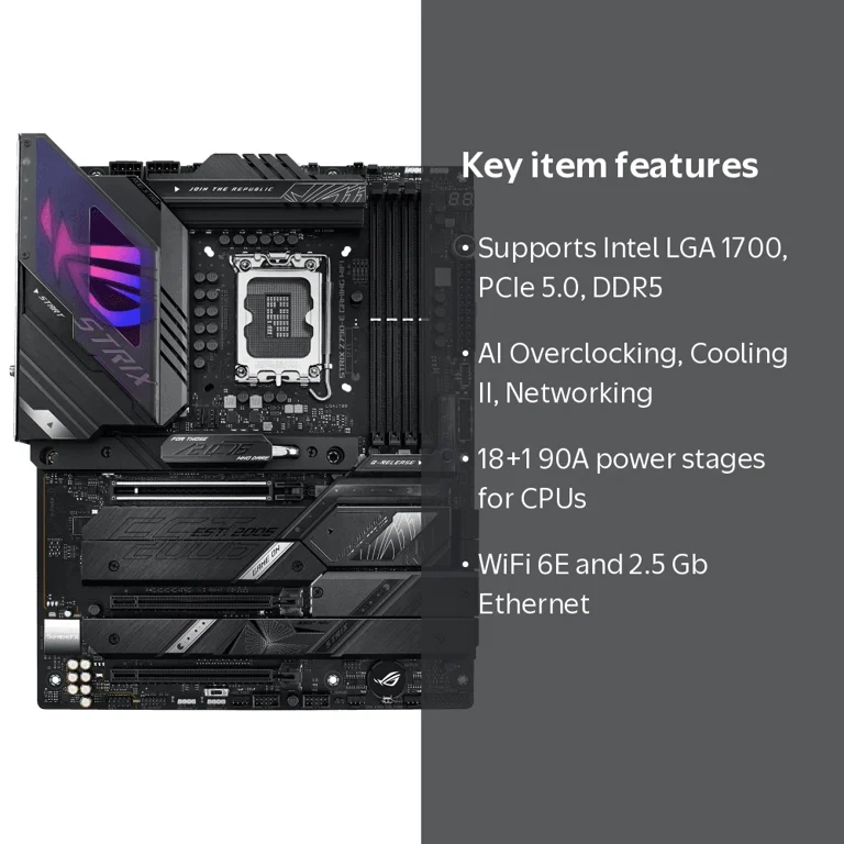 ASUS ROG Strix Z790-E Gaming WiFi 6E LGA 1700 ATX Gaming