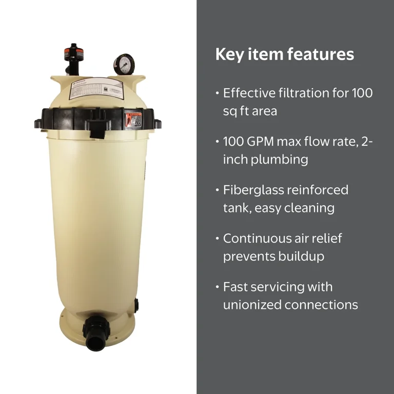 Pentair Clean & Clear 100 Sq Ft Replacement Pool Filter Cartridge