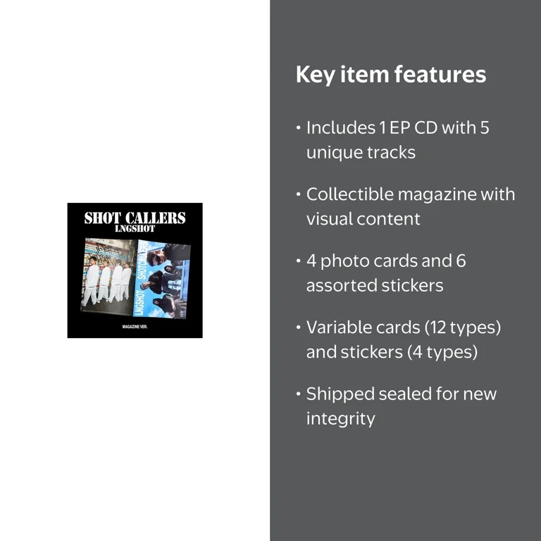 LNGSHOT - [SHOT CALLERS] EP Album MAGAZINE Version - Walmart.com