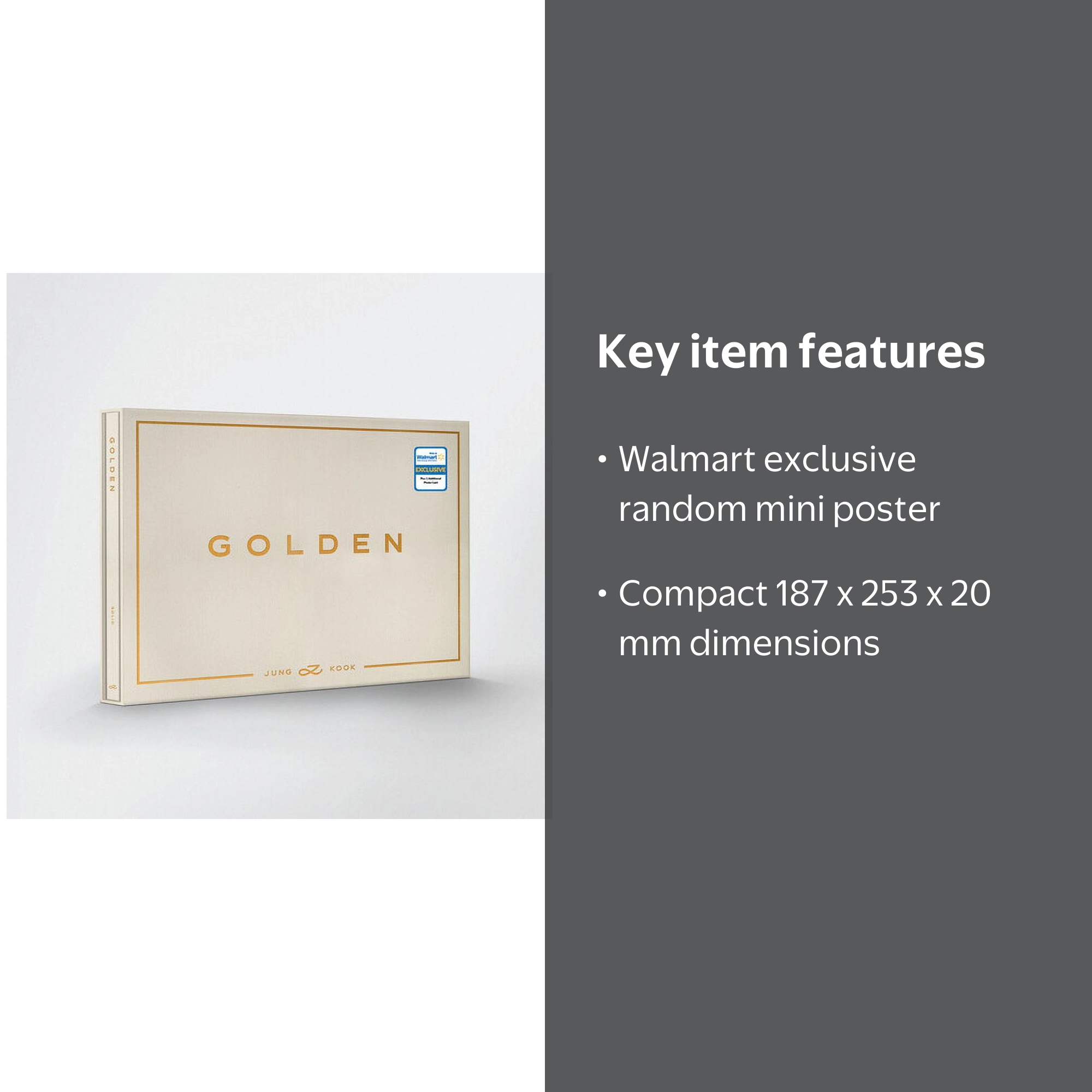 Jung Kook (BTS) - GOLDEN (SOLID) (Walmart Exclusive) - Music