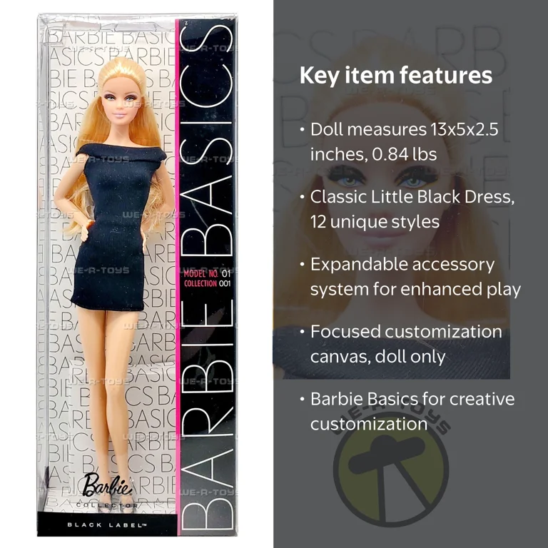 Barbie Basics Doll Black Label Collection, Little Black Dress