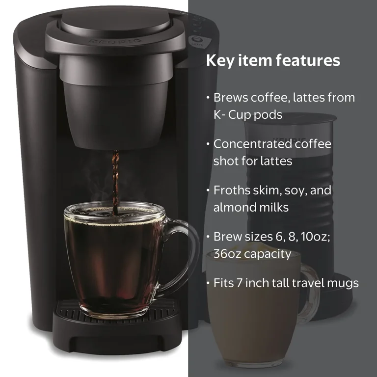 Keurig K-Latte Single Serve K-Cup Coffee and Latte Maker with