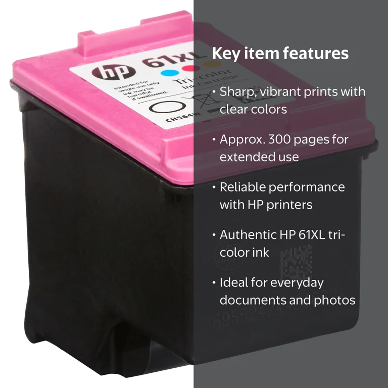 HP, High Yield Tri-color Ink Cartridge, CH564WN#140, up to 300