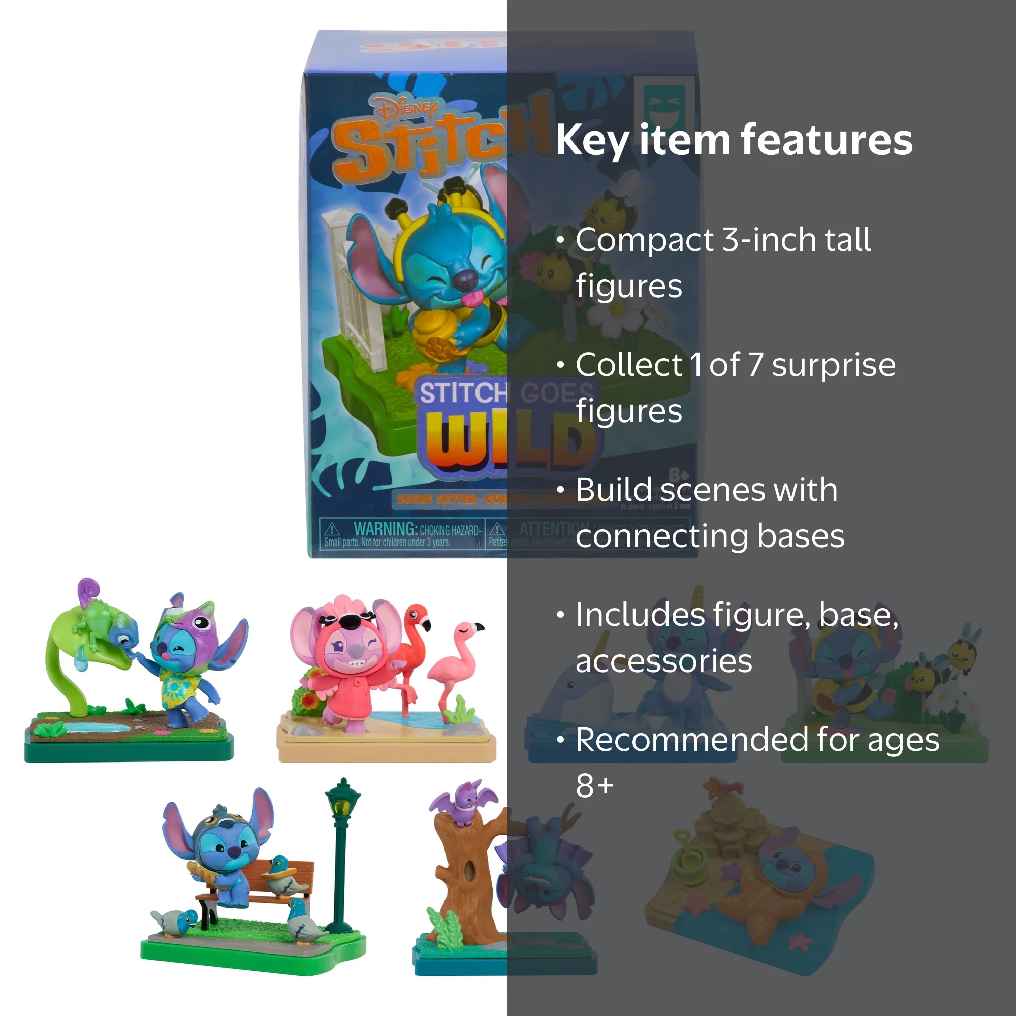 HAPPY HAUL Disney Stitch Goes Wild Scene Setters Blind Box