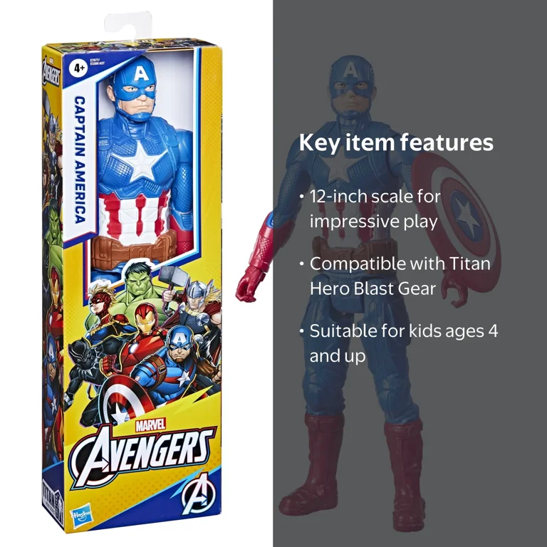 The Avengers, Poseable Action Figure, 12 in, Captain America