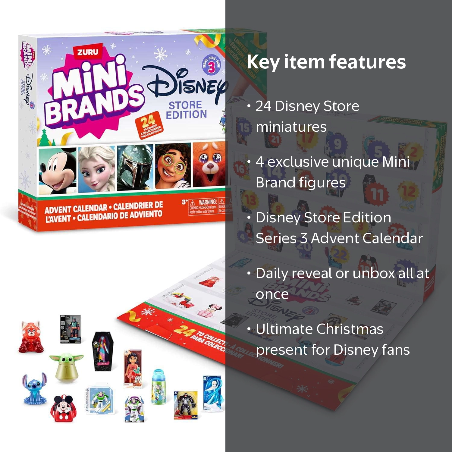 5 Surprise Mini Brands! Disney Store Edition Series 3 Advent
