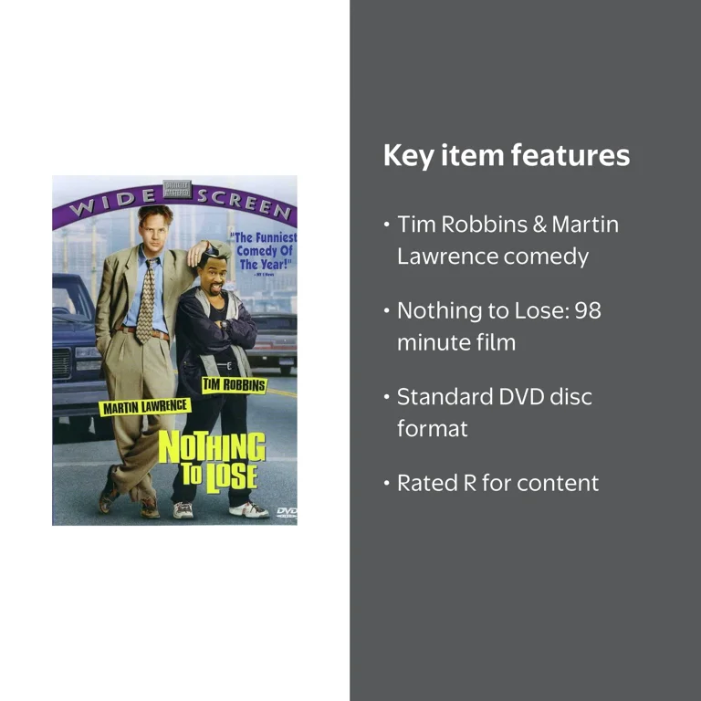 Walt Disney Video - Nothing to Lose Comedy Movie (DVD) Starring