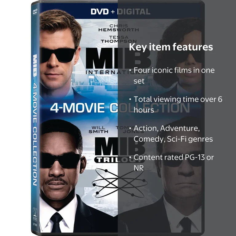 Man DVD.Blu-ray まとめ Sony, Men in Black: 4-Movie Collection DVD, Four-disc set, PG-13