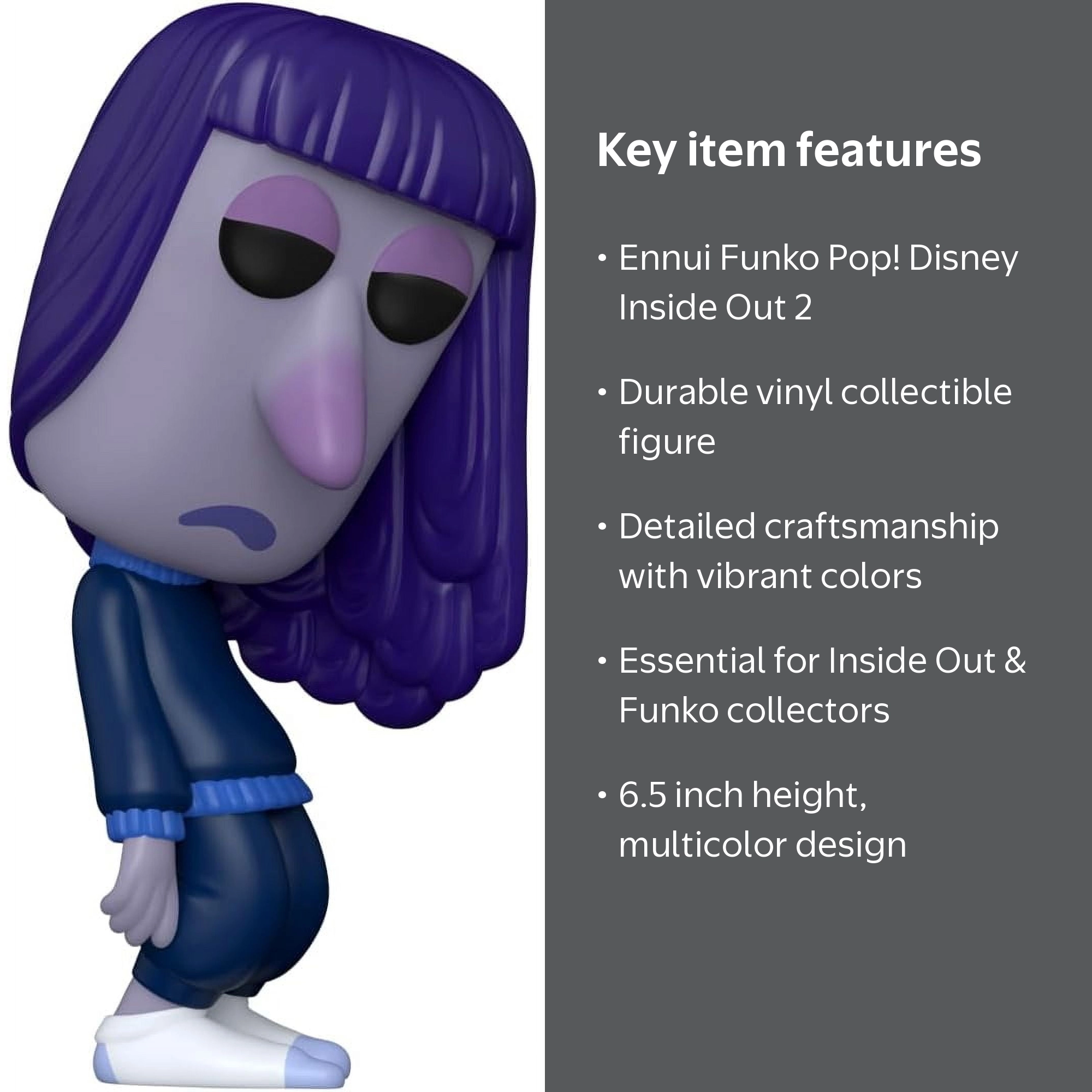 Funko, Vinyl Figures, Inside Out 2 Ennui, Collectible Disney