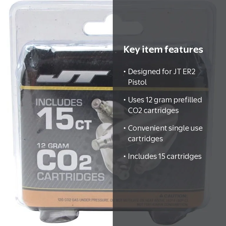JT 12gram CO2 Cartridges - 15ct - Walmart.com
