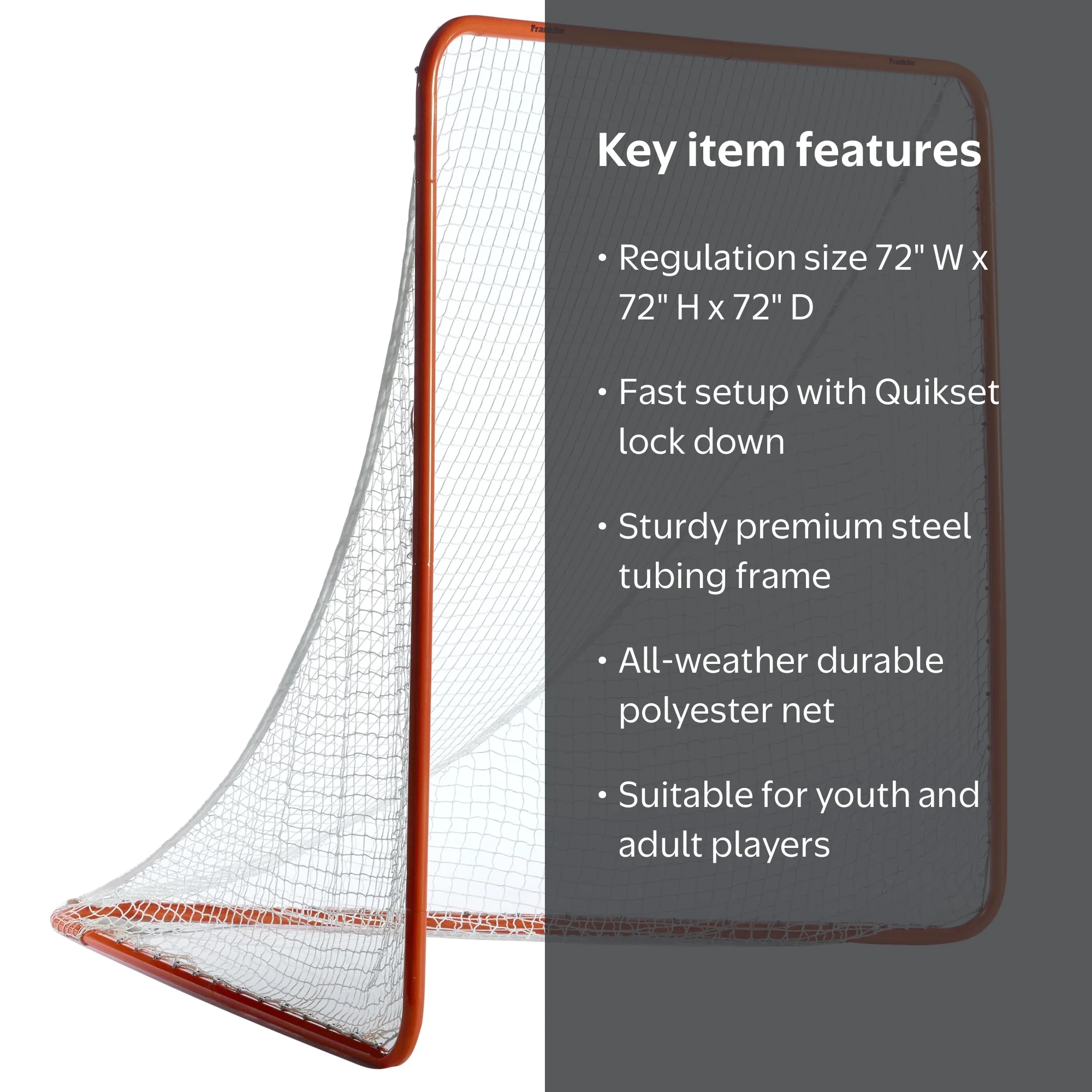 Franklin Sports Quikset Lacrosse Goal - 6' x 6' - Walmart.com