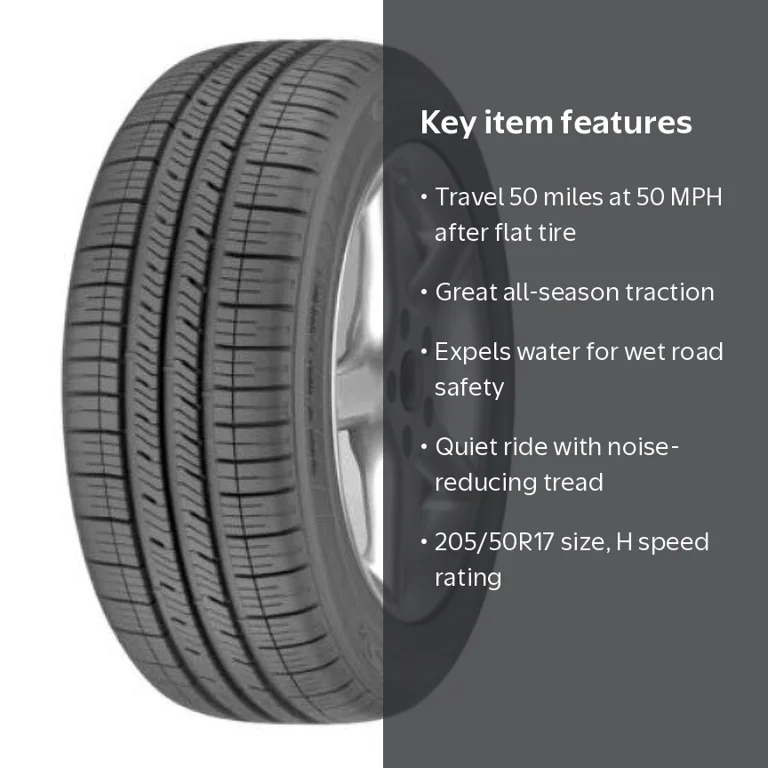Goodyear Eagle LS2 ROF 205/50R17 89H All-Season Run Flat Tire with