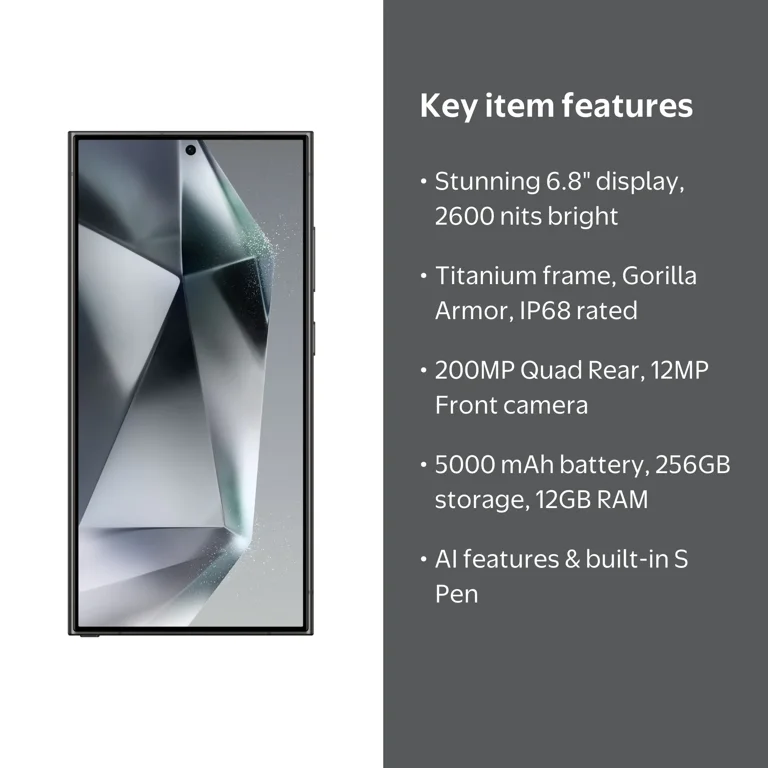 Galaxy S24 Ultra 5G 256GB T-Mobile SM-S928U 6.8