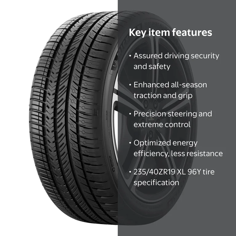 Michelin Pilot Sport All Season 4 235/40ZR19/XL 96Y Tire - Walmart.com