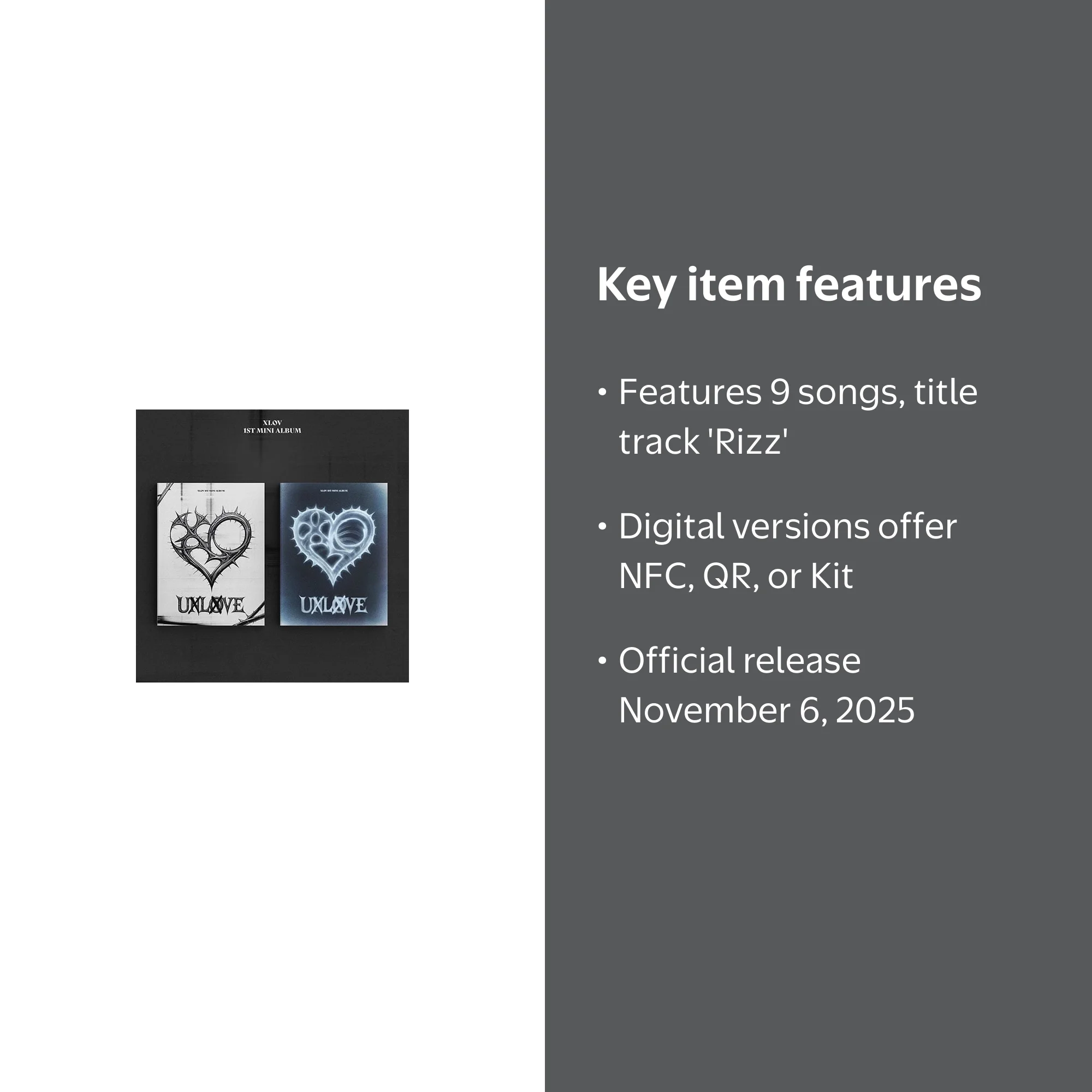 XLOV - [UXLXVE] 1st Mini Album RANDOM Version - Walmart.com