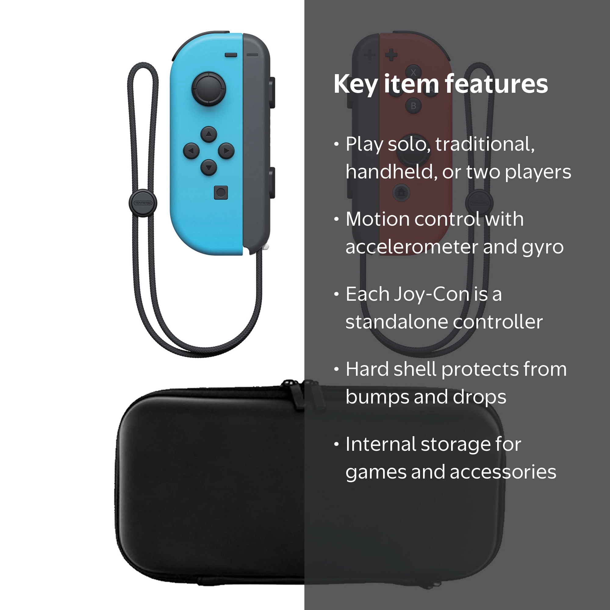 Nintendo Video Game Pads Bundle with Joy-Con Controllers (L-R