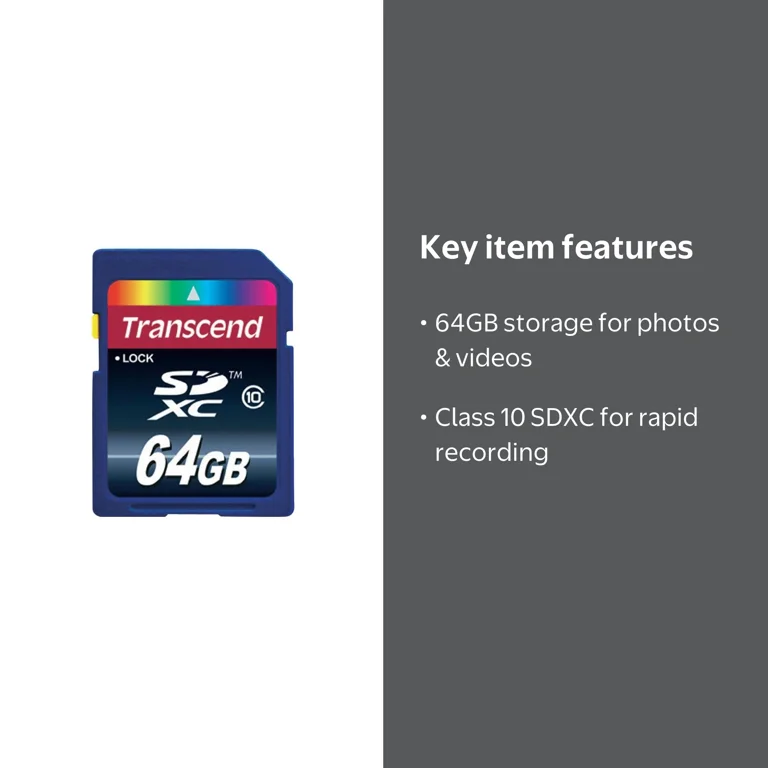 Canon PowerShot G7 X Mark II Digital Camera Memory Card 64GB