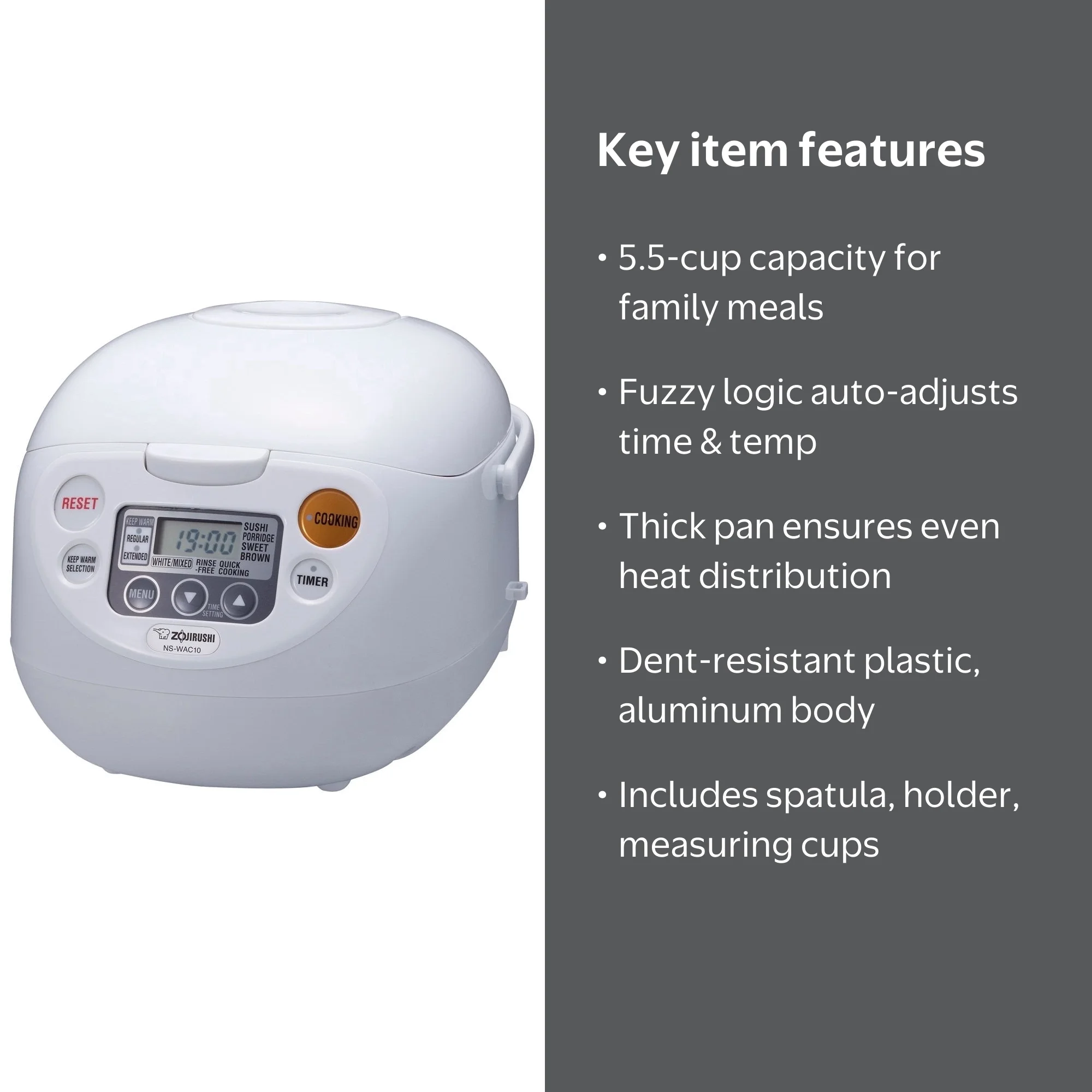 Zojirushi Micom 5.5-Cup Rice Cooker & Warmer with Fuzzy Logic