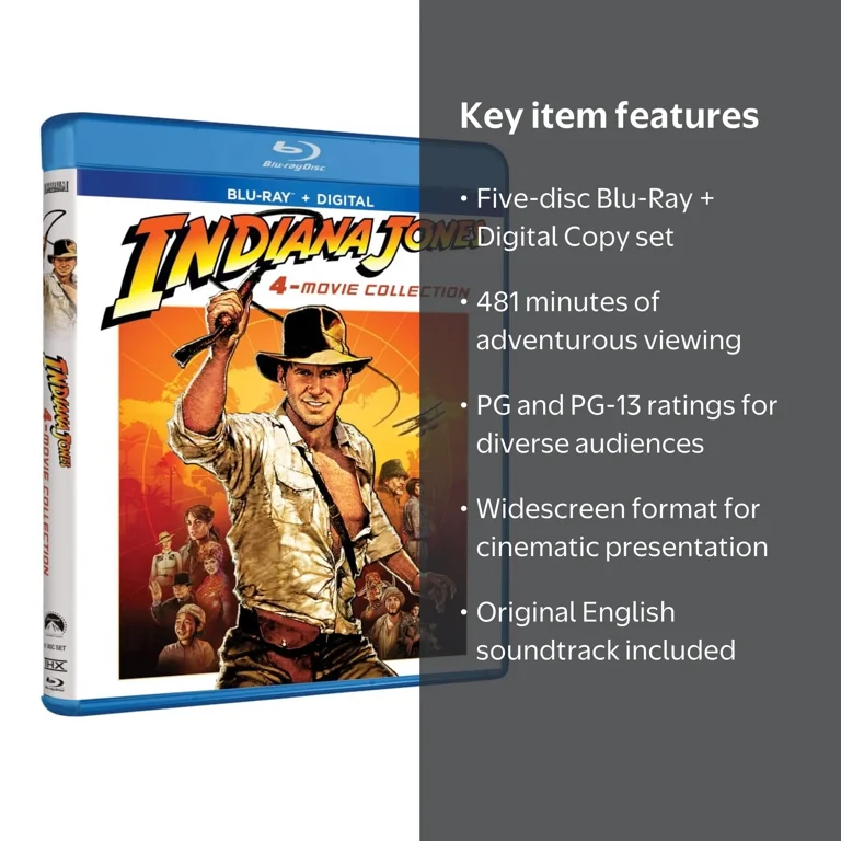 Indiana Jones 4-Movie Collection (Blu-Ray + Digital Copy