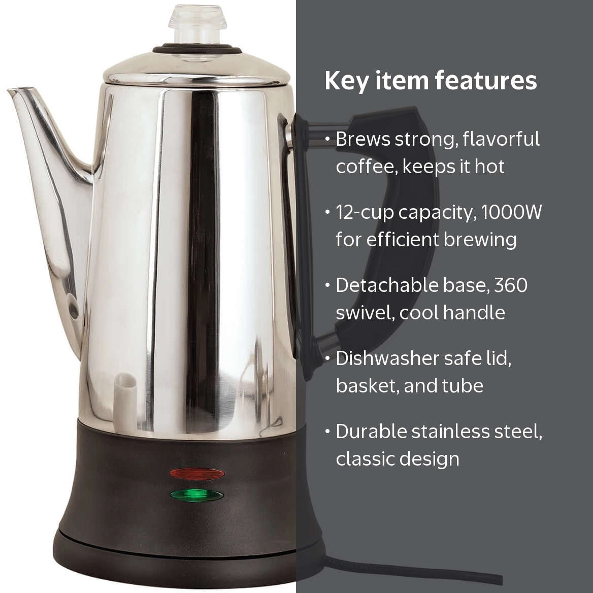 Fox Valley Traders Home Marketplace 12-Cup Electric Coffee