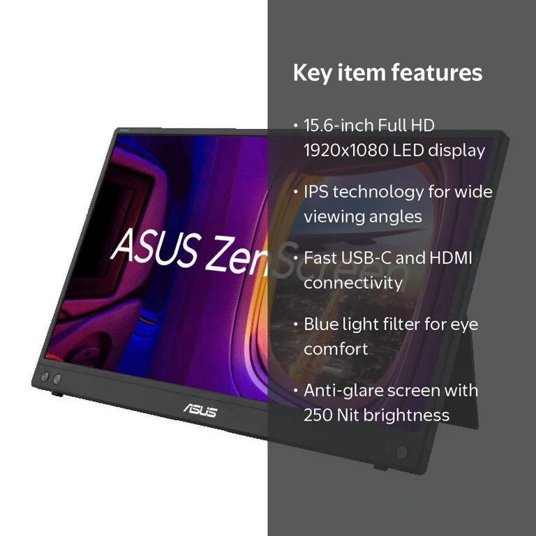 ASUS, ZenScreen MB16AHV, 15.6