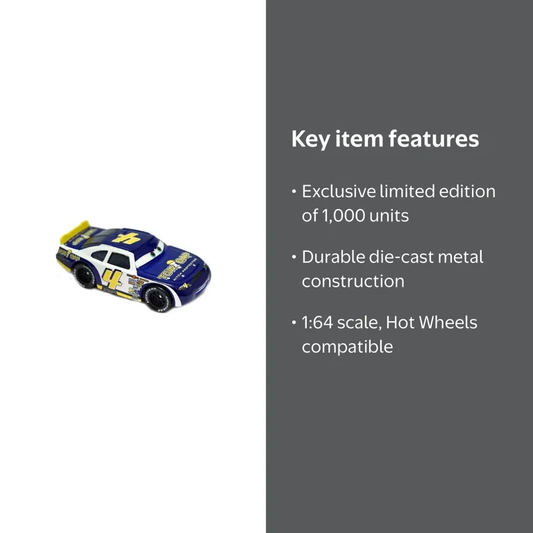 Disney Cars Speedway of the South No. 4 Tow Cap Diecast Car