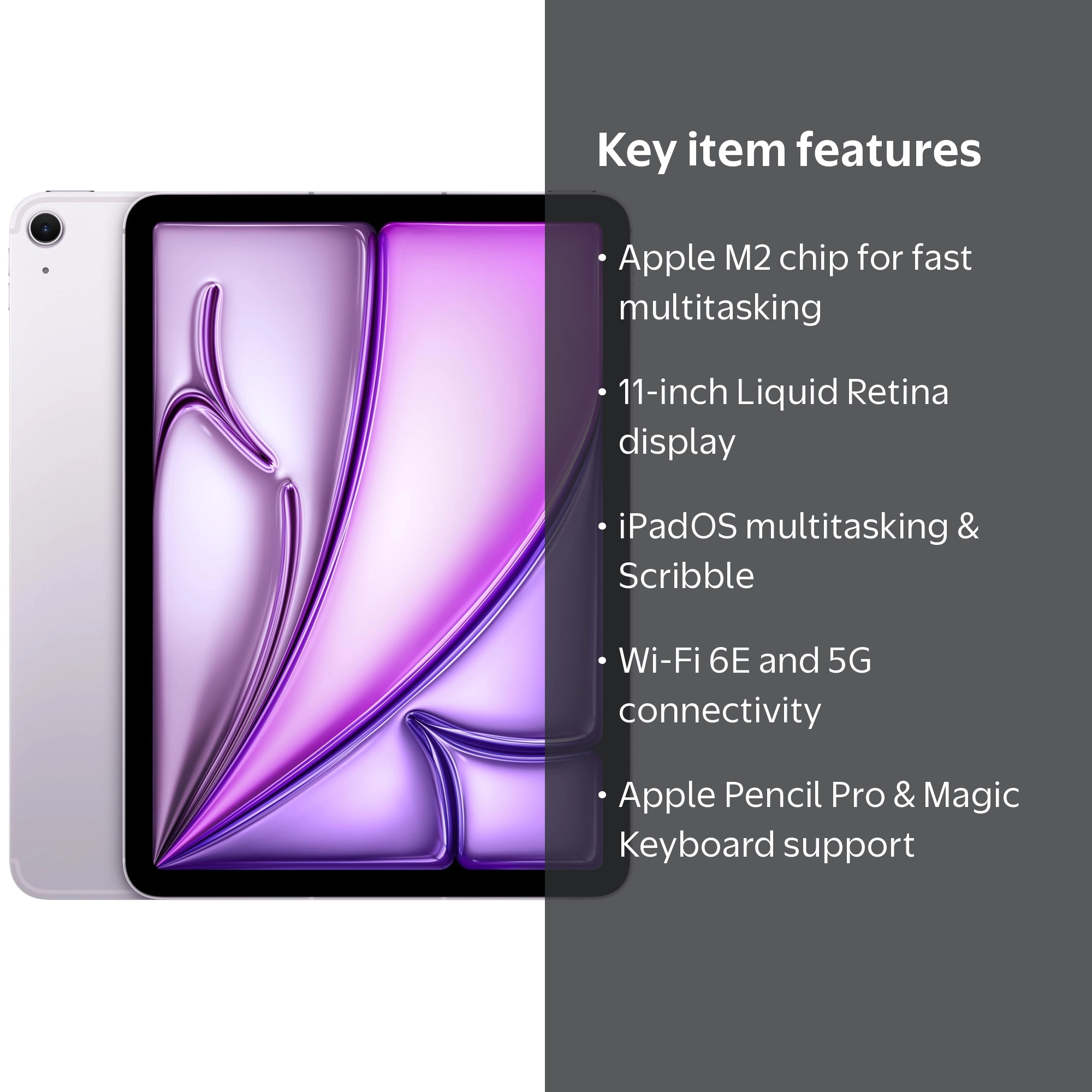 Restored Apple iPad Air 11 inch M2 (2024) A2903 (WiFi + Cellular