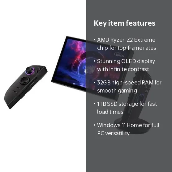 Legion Go 2 with Z2 Extreme, 32 GB RAM, 1TB HD, OLED - Walmart.com