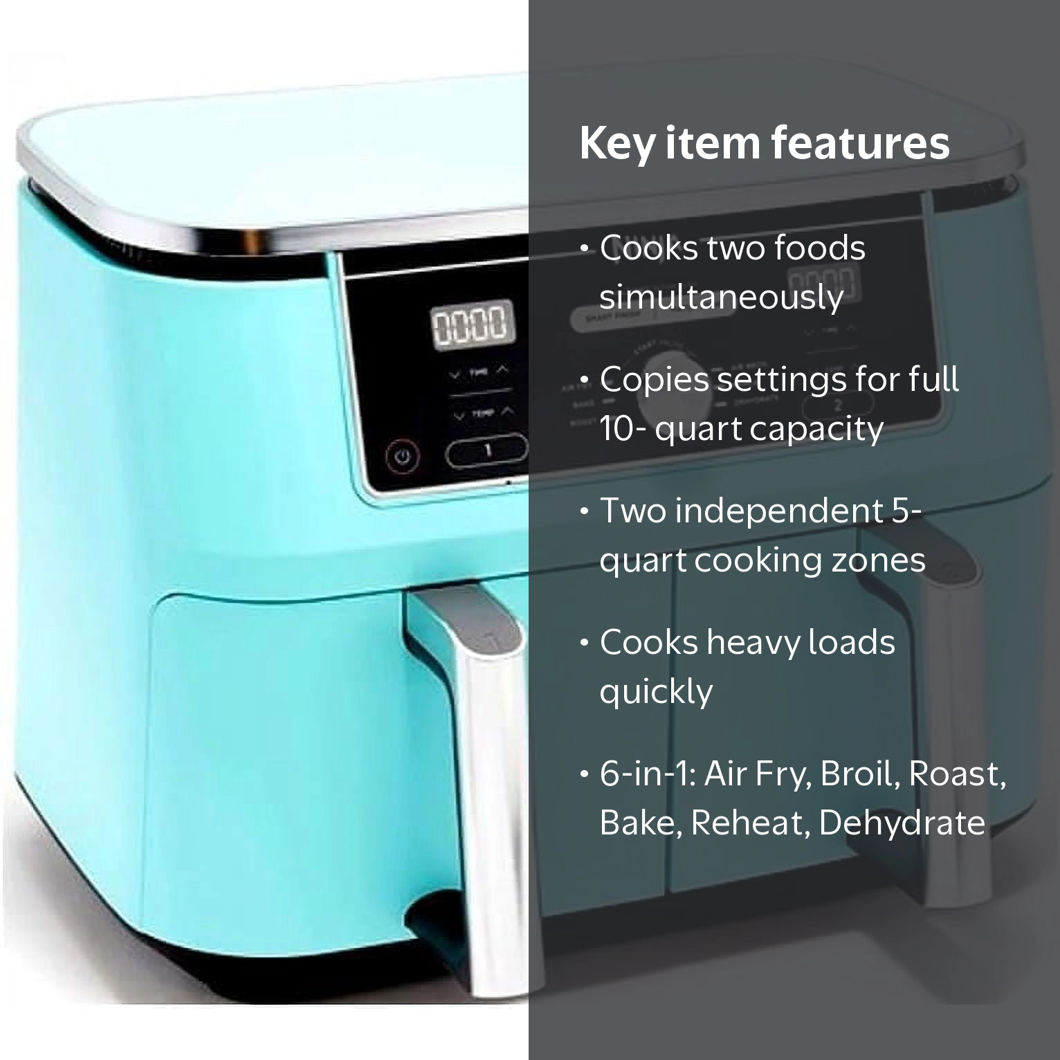 Ninja Foodi XL 10-Quart 6-in-1 Air Fryer, DualZone Technology