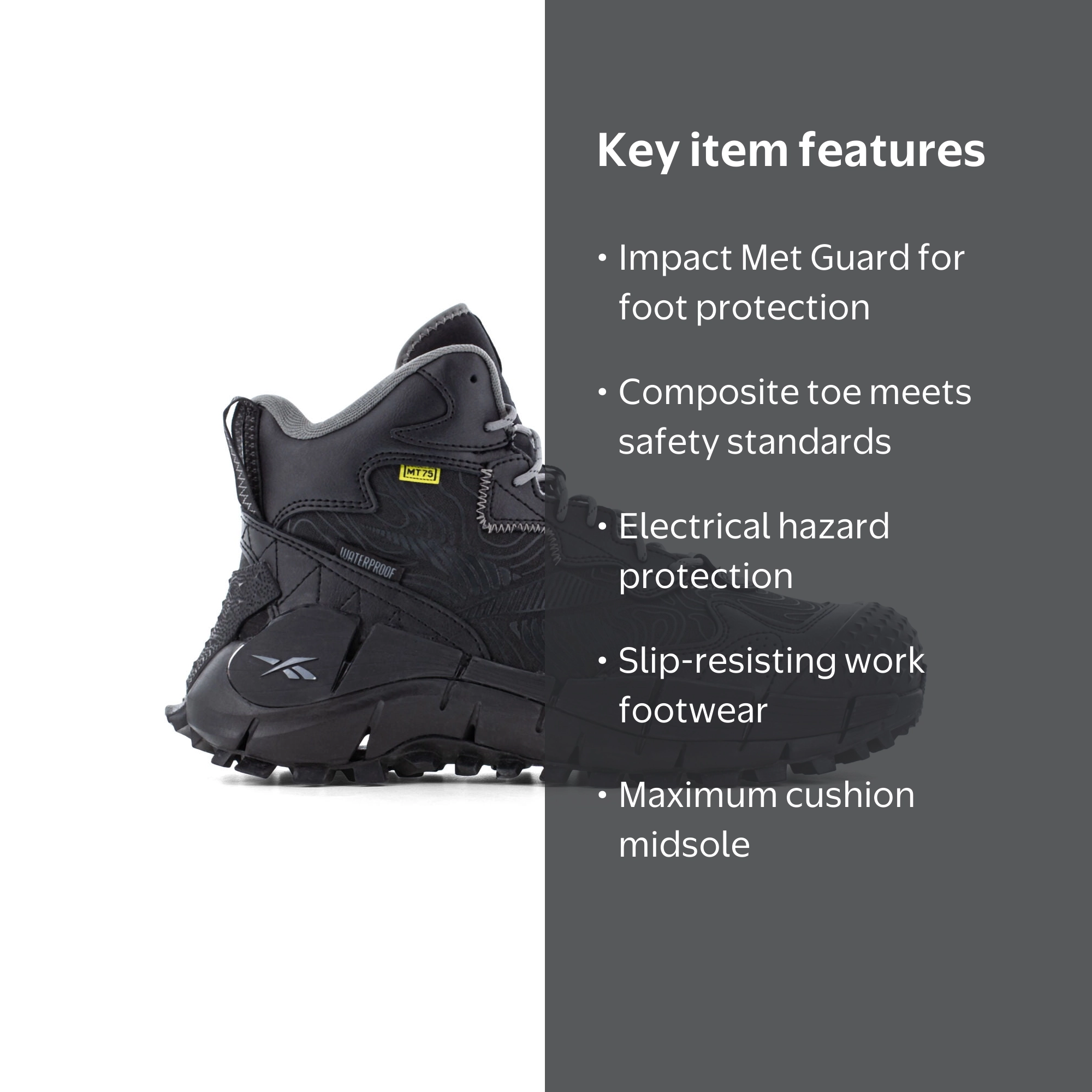 Reebok Zig Kinetica Edge II Work Men's Metatarsal Composite Toe