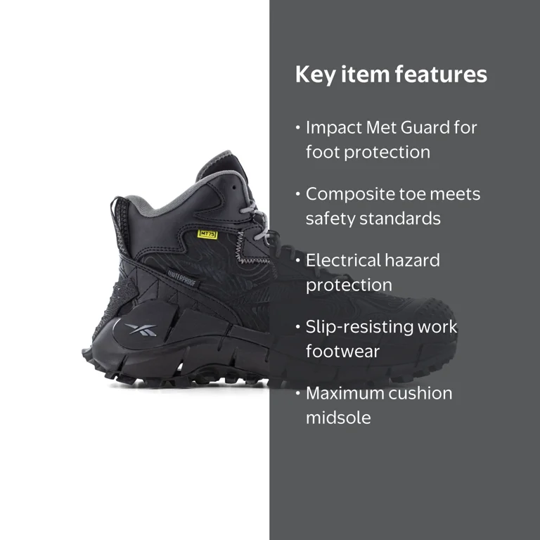 Reebok Zig Kinetica Edge II Work Men's Metatarsal Composite Toe