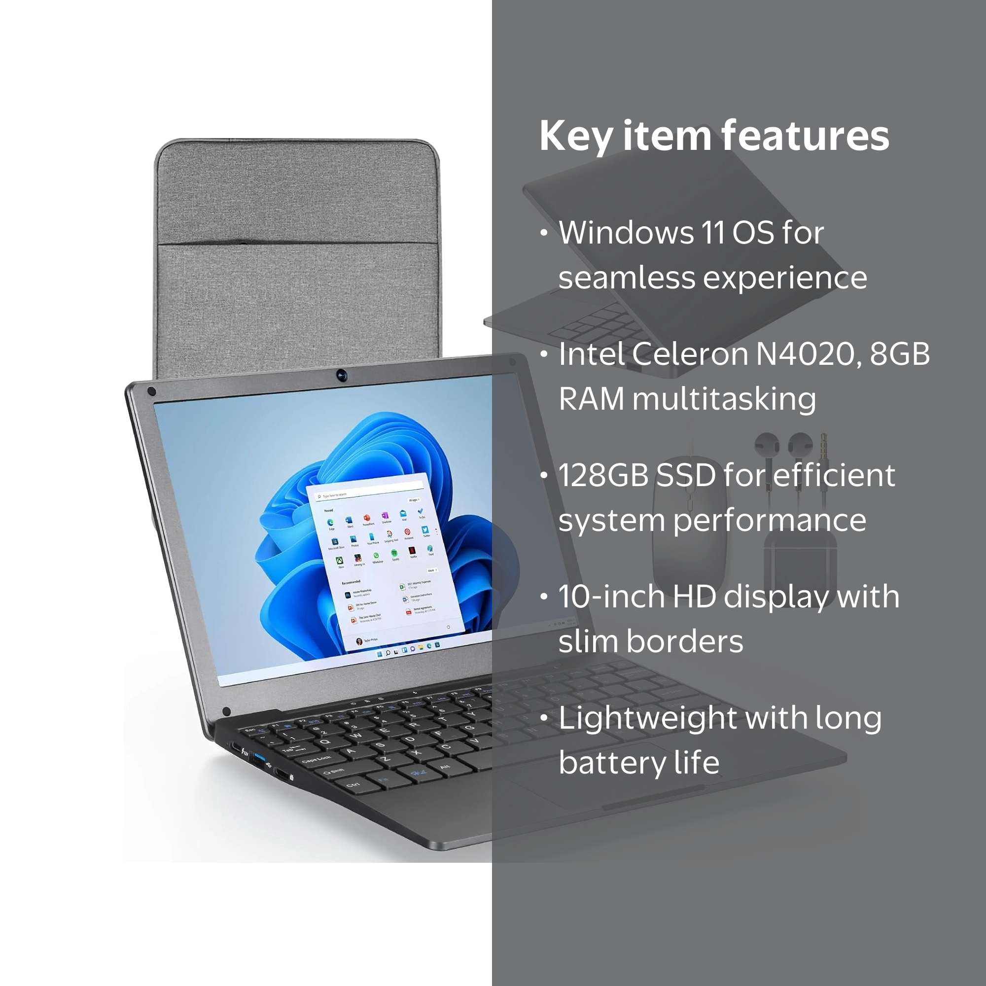 NEC L ave Windows11 Celeron 美品 NBD Windows 11 Mini Laptop 8GB RAM 128GB ROM Intel Celeron Quad