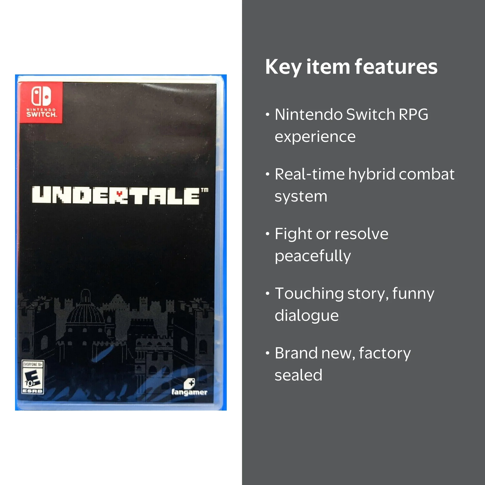 Nintendo Undertale Nintendo Switch Game Find your way home in this