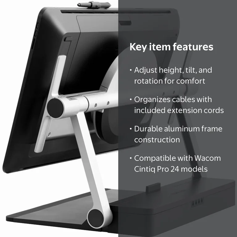 Wacom ACK62801K Ergo Stand for Wacom Cintiq Pro 24, Gray - Walmart.com