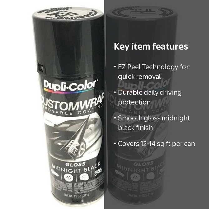 Duplicolor CWRC840 - 2 Pack Custom Wrap Removable Paint Gloss