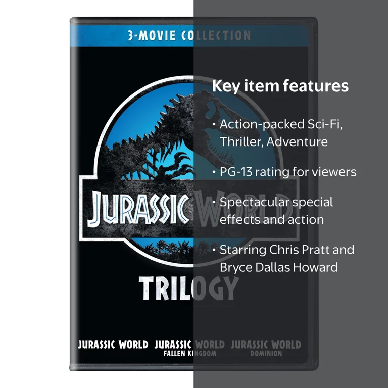 SDS, Jurassic World Trilogy, DVD, PG-13, Science Fiction - Walmart.com