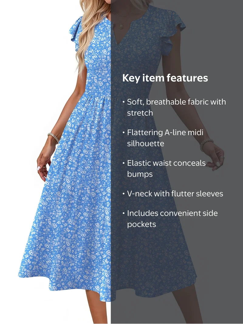 cheap midi dresses Lanie modest dress in cream-Exclusive JanieLanie Red Dress | Blue &