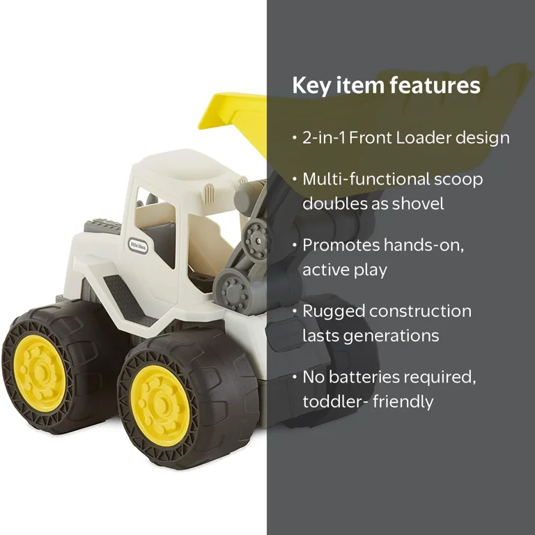Little Tikes Dirt Diggers 2-in-1 Front Loader, Truck Toy Play