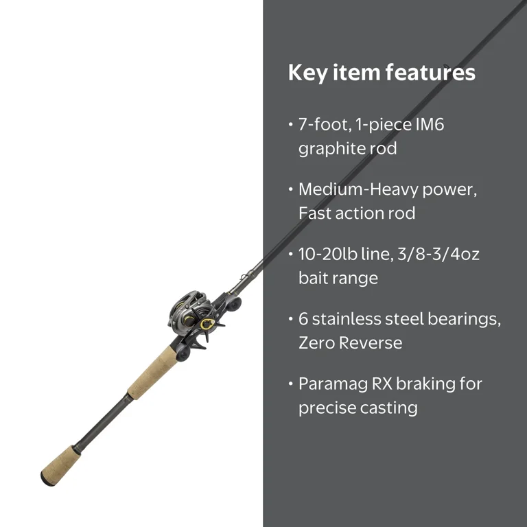 10 foot baitcasting rod XMW5_MB  10-30lb | 7'4"  7'7"  7'10" The NGX Rod Series are outfitted with Fuji K Frame guides for reducing line contact with the blank Accel RX Baitcast Combo Right