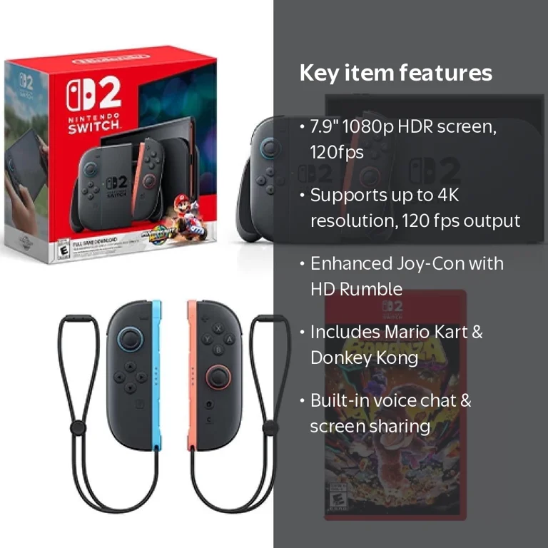 Nintendo Switch 2 Mario Kart World Bundle + Nintendo Joy-Con 2