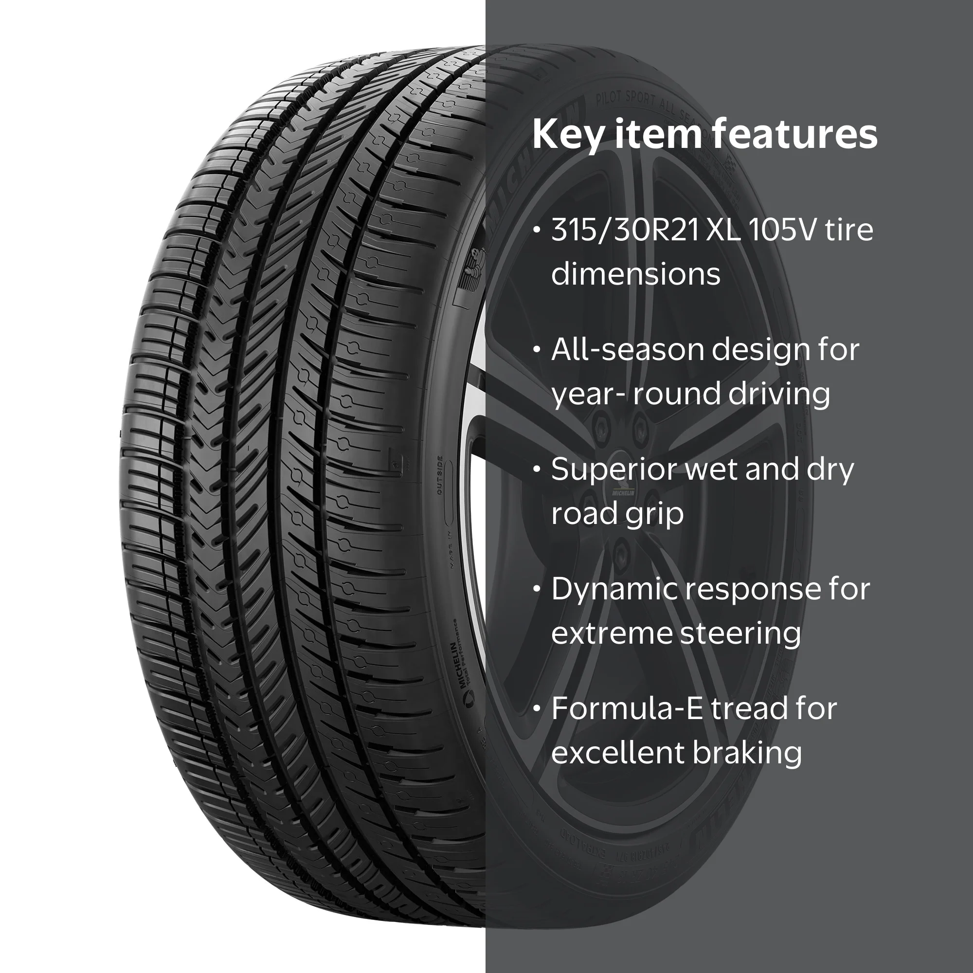 Michelin Pilot Sport All Season 4 All-Season 315/30R21/XL 105V