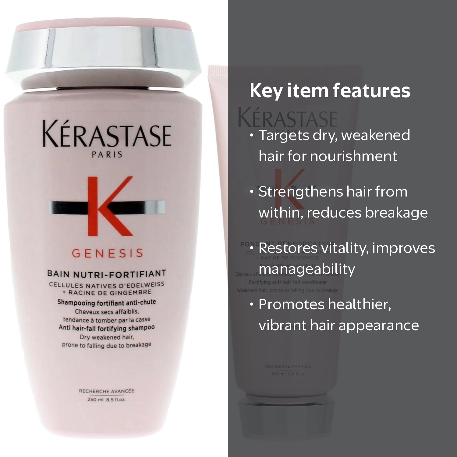 Kerastase Genesis Nutri Fortifiant Shampoo 8.5 oz & Fortifying