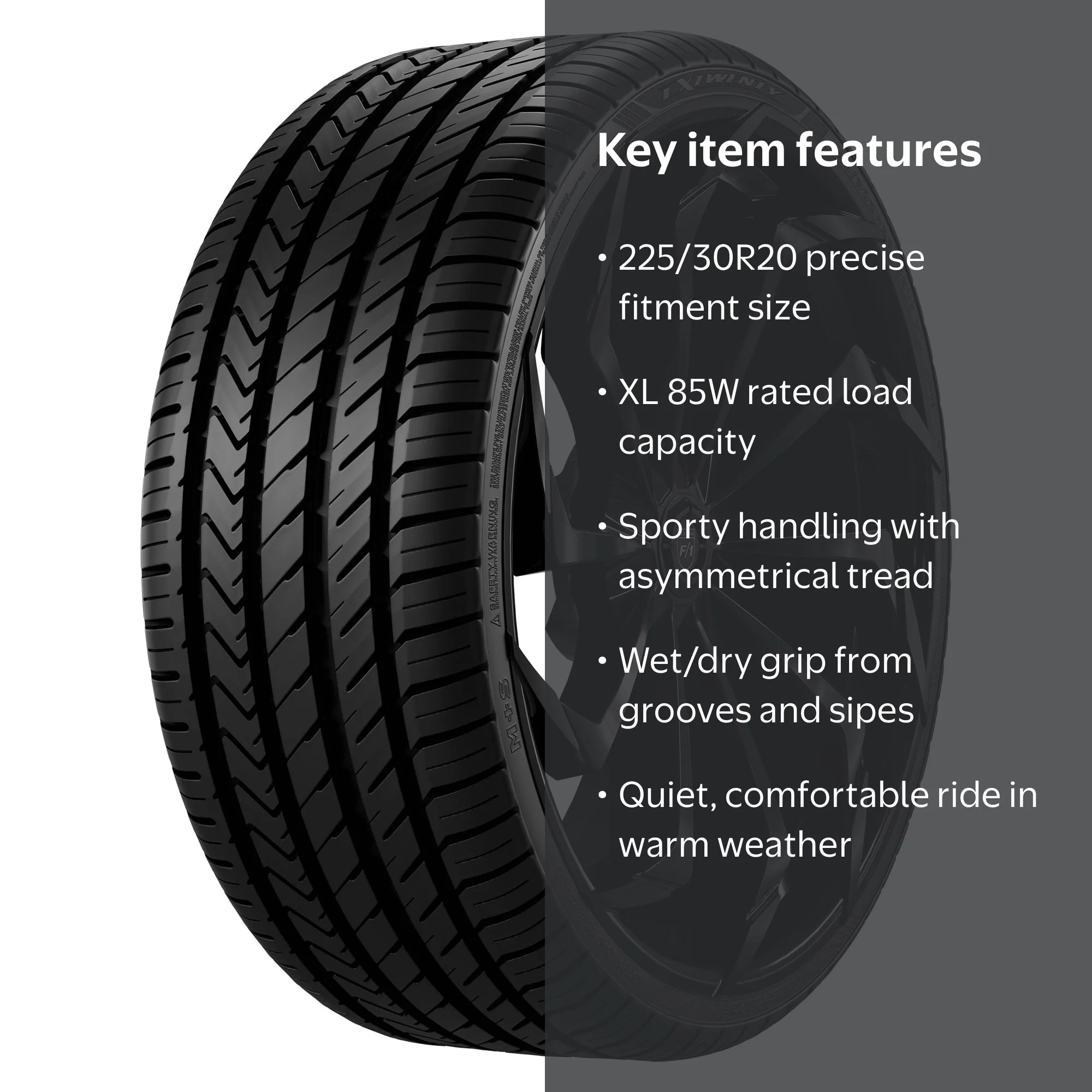 Lexani LX-Twenty Passenger Tire, 225/30ZR20 85W XL, Performance