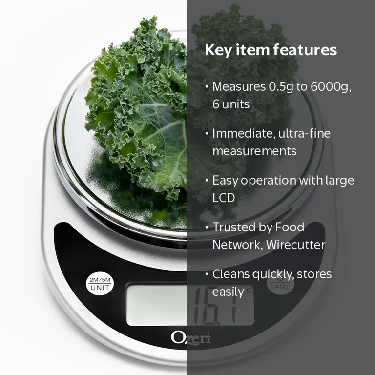 Ozeri, Kitchen and Food Scale, 8.25