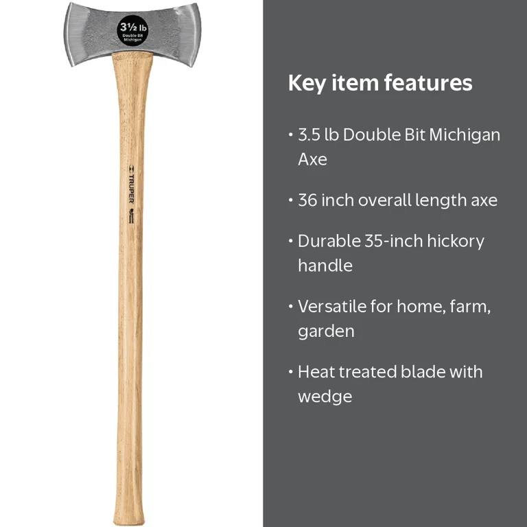 Free Shipping! Vulcan 32914 Double Bit Michigan Axe, 36