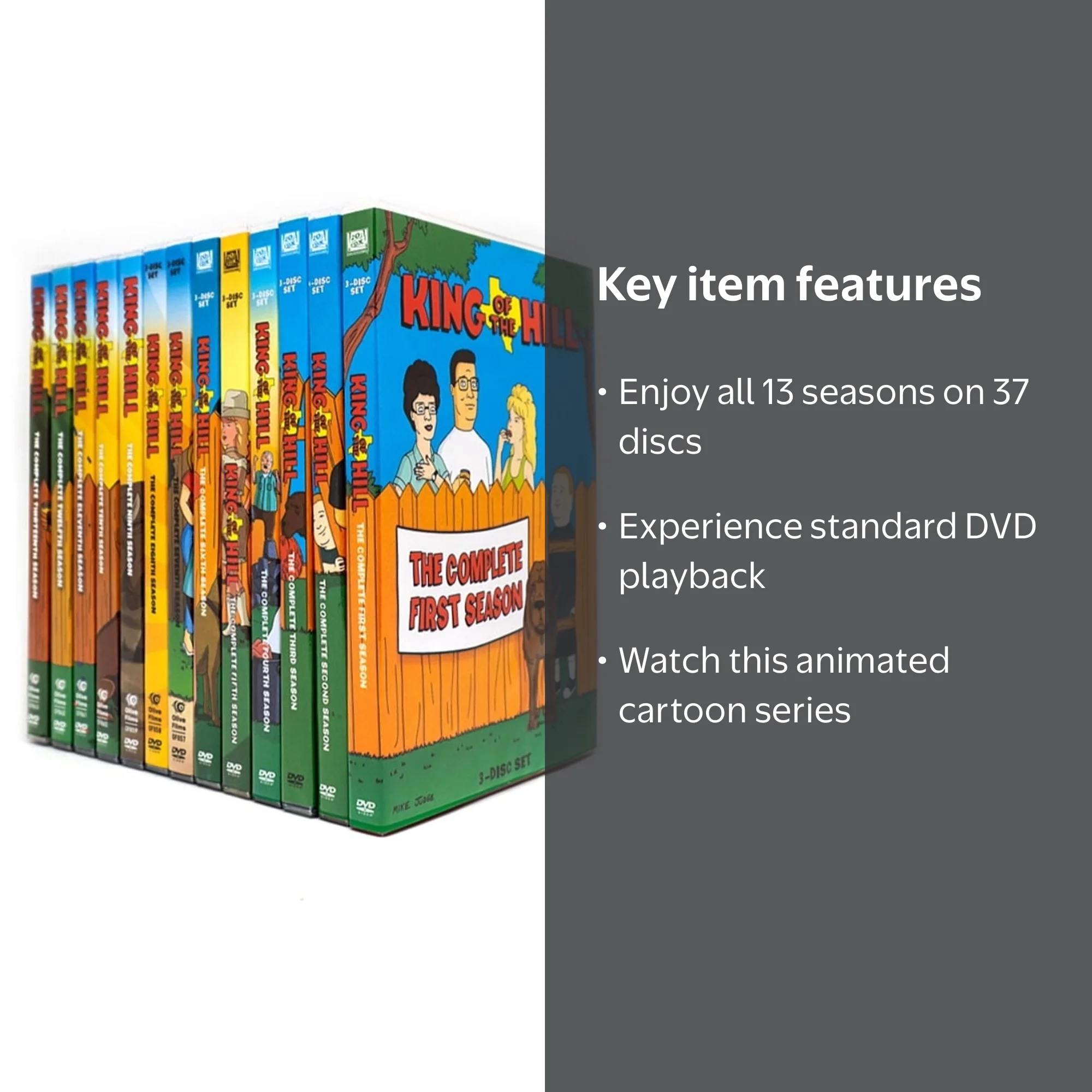 King of the Hill Complete Series Seasons 1-13 （DVD） - Walmart.com