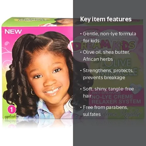 African Pride Olive Miracle Dream Kids Relaxer System, 1 kit